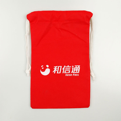 Μεταφορά θερμότητας 20*41cm τσάντα κόκκινο 60Gsm Drawstring πολυπροπυλενίου