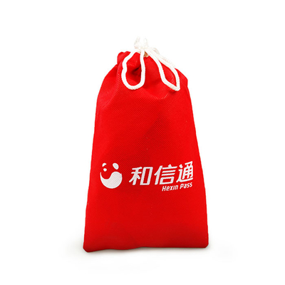 Μεταφορά θερμότητας 20*41cm τσάντα κόκκινο 60Gsm Drawstring πολυπροπυλενίου