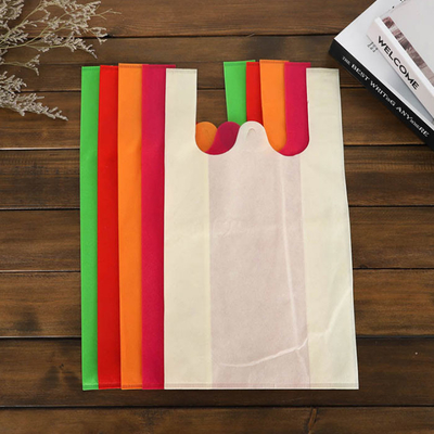 50gsm Eco μη υφαμένες μπλουζών τσαντών τσάντες Tote υπεραγορών τυπωμένες συνήθεια μη υφαμένες