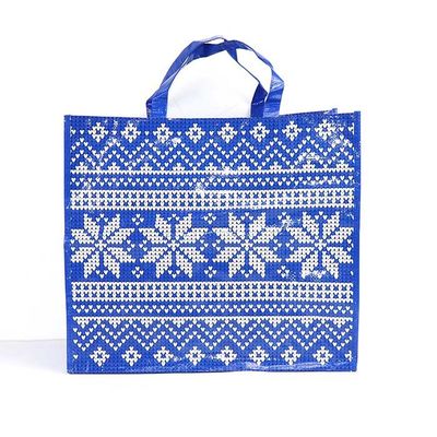 Το αντιμετωπισμένο πολυπροπυλένιο που υφαίνεται τοποθετεί μπλε 145Gsm που τοποθετείται σε σάκκο για την υπεραγορά